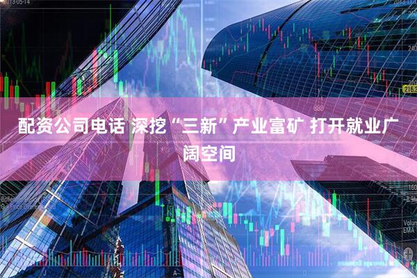 配资公司电话 深挖“三新”产业富矿 打开就业广阔空间